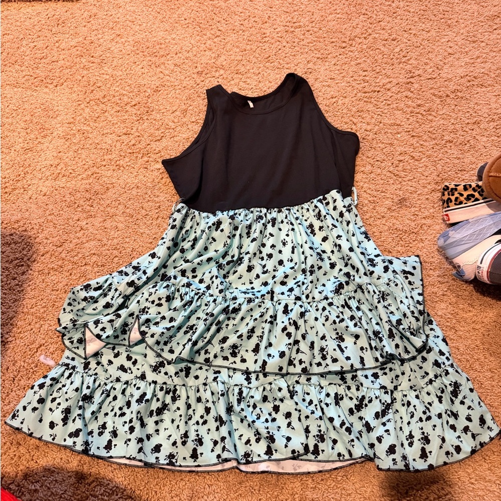 Stylish Black and Blue Kids Dress